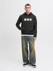 Jack & Jones Bluza w kolorze czarnym rozmiar: XXL. Czarne bluzy z kapturem męskie Jack & Jones, xxl, z bawełny. Za 110.04 zł.