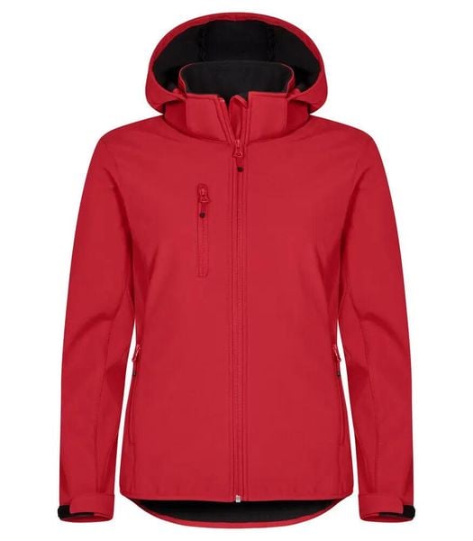 Clique Damska Kurtka Softshell z Kapturem 3-warstwowa z recyklingu – Red. Czerwone kurtki softshell damskie CLIQUE, l, bez wzorów, z softshellu, z kapturem. Za 302.25 zł.