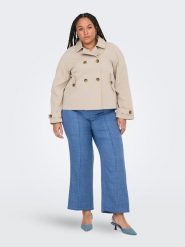 ONLY Carmakoma Kurtka przejściowa w kolorze beżowym rozmiar: L-50/52. Brązowe kurtki damskie Only Carmakoma, l, bez wzorów, bez kaptura. Za 152.99 zł.