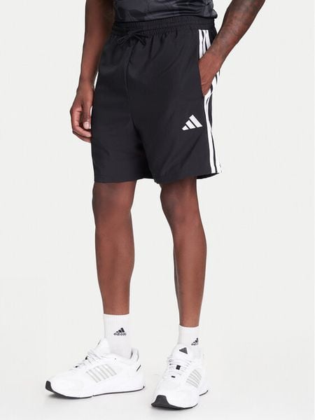 Adidas Szorty sportowe Essential 3-Stripes Chelsea JE6436 Czarny Regular Fit. Czarne szorty męskie Adidas, bez wzorów, z syntetyku, sportowe. Za 99.99 zł.