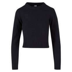 Sweter damski Urban Classics. Czarne swetry klasyczne damskie Urban Classics, na zimę, z bawełny, bez kołnierzyka. Za 206.00 zł.
