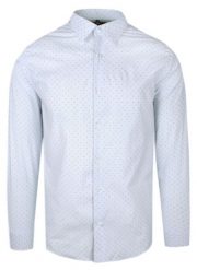 Elegancka Koszula o Taliowanym Kroju - Victorio - Drobny Groszek, Błękit. Niebieskie koszule męskie Victorio, uniwersalny, bez wzorów, z bawełny, bez kołnierzyka, bez ramiączek. Za 195.00 zł.