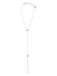 Otazu Pozłacana bransoletka z kryształami Swarovski na kostkę rozmiar: onesize. Żółte bransoletki damskie Otazu, pozłacane. Za 29.95 zł.