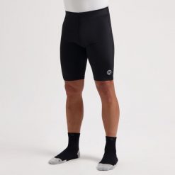 Legginsy do biegania męskie Rogelli SAN DIEGO. Czarne szorty męskie Rogelli, bez wzorów, z materiału, klasyczne. Za 313.99 zł.