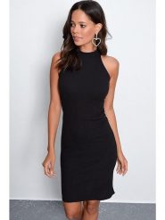 Cool & Sexy Sukienka w kolorze czarnym rozmiar: S. Czarne sukienki damskie Cool & Sexy, s, bez wzorów, bez kołnierzyka, bez ramiączek, mini. Za 56.99 zł.