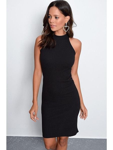 Cool & Sexy Sukienka w kolorze czarnym rozmiar: S. Czarne sukienki damskie Cool & Sexy, s, bez wzorów, bez kołnierzyka, bez ramiączek, mini. Za 56.99 zł.