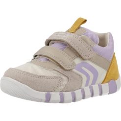 Buty GEOX B IUPIDOO Beżowy. Brązowe buty trekkingowe męskie Geox, ze skóry, bez zapięcia, trekkingowe. Za 226.99 zł.