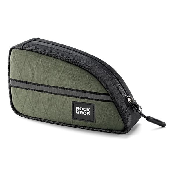 Trójkątna torba na ramę ROCKBROS. Czarne torebki klasyczne damskie ROCKBROS, bez wzorów, z materiału, bez dodatków. Za 95.60 zł.