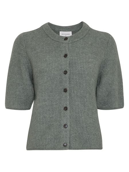 MOSS COPENHAGEN Kardigan w kolorze zielonym rozmiar: S/M. Zielone kardigany damskie MOSS COPENHAGEN, m, bez wzorów, z wełny. Za 189.95 zł.