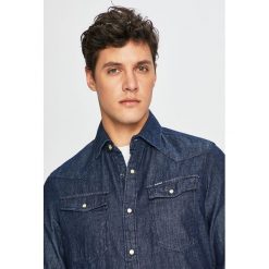 G-Star Raw - Koszula. Niebieskie koszule męskie G-Star Raw, l, bez wzorów, z bawełny, bez kołnierzyka, bez ramiączek. Za 369.90 zł.
