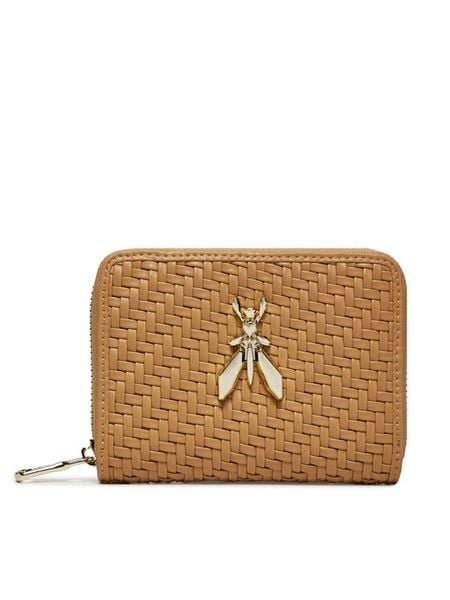 Patrizia Pepe Portfel 2Q0017/E049-B685 Brązowy. Brązowe portfele damskie Patrizia Pepe, bez wzorów, ze skóry. Za 369.99 zł.