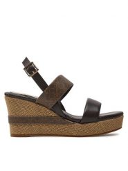 U.S. Polo Assn. Sandały Alyssa019 Print Brązowy. Brązowe sandały damskie U.S. Polo Assn., bez wzorów, ze skóry, bez obcasa, na koturnie. Za 259.99 zł.