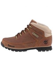 Timberland Skórzane buty trekkingowe "Euro Sprint" w kolorze brązowo-beżowym rozmiar: 42. Brązowe buty trekkingowe męskie Timberland, bez zapięcia, do biegania. Za 318.37 zł.