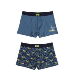 Bokserki Disney Lilo & Stitch (x2). Niebieskie bokserki męskie Disney, bez wzorów, z bawełny. Za 174.50 zł.