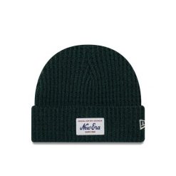 Czapka New Era Skull knit. Zielone czapki męskie New Era, bez wzorów, z wełny. Za 119.00 zł.