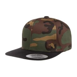 Dwukolorowa Czapka Z Daszkiem Camo. Czarne czapki z daszkiem damskie FLEXFIT, bez wzorów, z materiału. Za 80.99 zł.