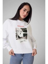 Guess Bluza 184347 Biały Classic Fit. Białe bluzy bez kaptura damskie Guess, l. Za 394.99 zł.