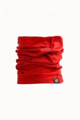 Komin na szyję trekkingowy wielofunkcyjny Woolona Merino. Czerwone szaliki męskie WOOLONA, na zimę, bez wzorów, z materiału. Za 117.00 zł.