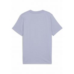 Młodzieżowa koszulka ESS z logo No. 1 PUMA Cool Weather Blue. Niebieskia bluzki damskie Puma, m, bez wzorów, z bawełny, bez kołnierzyka. Za 79.00 zł.