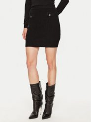 Guess Spódnica mini W4BD64 Z2WX0 Czarny Slim Fit. Czarne spódniczki damskie Guess, m, z aplikacjami, z syntetyku, mini. Za 189.99 zł.