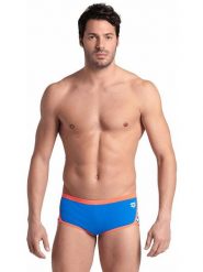 Arena Kąpielówki w kolorze niebieskim rozmiar: 8. Niebieskie kąpielówki męskie Arena, bez wzorów, z materiału. Za 91.56 zł.