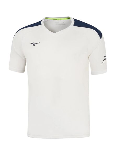 Koszulka Mizuno Team RB. Białe t-shirty sportowe męskie Mizuno, m, z dresówki, bez ramiączek, na fitness i siłownię. Za 108.50 zł.