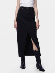 Pieces Spódnica jeansowa Jessie 17150234 Czarny Regular Fit. Czarne spódniczki damskie Pieces, xs, bez wzorów, z bawełny. Za 99.99 zł.