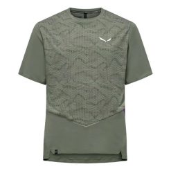 T-shirt Salewa Pedroc Tech Dry. Zielone t-shirty męskie Salewa, xl, bez wzorów, bez kołnierzyka. Za 313.99 zł.