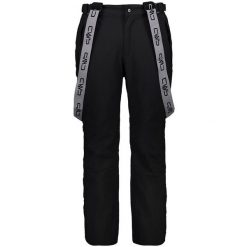 Spodnie męskie narciarskie CMP 3W17397N. Białe spodnie materiałowe męskie CMP, bez wzorów, z materiału, sportowe. Za 449.99 zł.