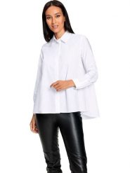 Heine Koszula w kolorze białym rozmiar: 38. Białe koszule damskie Heine, bez wzorów, z bawełny, bez kołnierzyka, bez ramiączek. Za 61.02 zł.