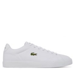 Tenisówki Lacoste. Białe trampki i tenisówki męskie Lacoste, bez wzorów, bez zapięcia. Za 299.99 zł.