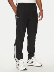 Lacoste Spodnie dresowe XH8974 Czarny Relaxed Fit. Czarne spodnie dresowe męskie Lacoste, bez wzorów, z dresówki. Za 299.99 zł.