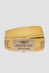 AERONAUTICA MILITARE Beżowy męski bawełniany pasek, Rozmiar 105. Brązowe paski męskie AERONAUTICA MILITARE, bez wzorów, z bawełny, sportowe. W wyprzedaży za 459.99 zł.