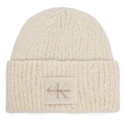 Czapka Calvin Klein. Białe czapki zimowe damskie CALVIN KLEIN. Za 209.99 zł.