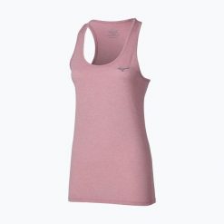 Koszulka do biegania damska Mizuno Impulse Core Tank. Czerwone t-shirty damskie Mizuno, s, bez wzorów, z materiału, bez kołnierzyka. Za 119.99 zł.
