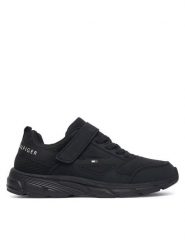 Tommy Hilfiger Sneakersy T3X9-35268-1961999 D Czarny. Czarne buty sportowe chłopięce Tommy Hilfiger, ze skóry, bez zapięcia. Za 329.99 zł.