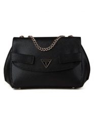 Guess Torebka w kolorze czarnym - 29 x 25 x 12 cm rozmiar: onesize. Czarne torebki klasyczne damskie Guess, z aplikacjami, z materiału, bez dodatków. Za 556.81 zł.