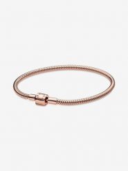 Pandora Pozłacana bransoletka rozmiar: onesize. Różowe bransoletki damskie Pandora, metalowe. Za 494.95 zł.