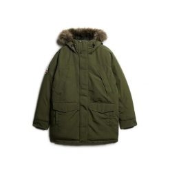 Parka z syntetycznym futrem Superdry Everest. Zielone parki męskie Superdry., xl, bez wzorów, z futra. Za 776.75 zł.