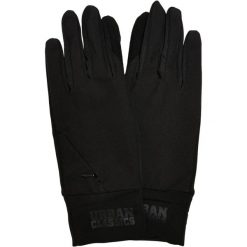 Męskie Rękawiczki Z Szerokim Mankietem I Logo. Czarne rękawiczki męskie Urban Classics, bez wzorów. Za 104.99 zł.
