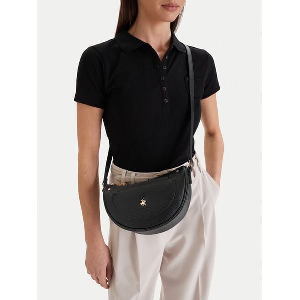 Torebka Beverly Hills Polo Club. Czarne listonoszki damskie Beverly Hills Polo Club, bez wzorów, bez dodatków. Za 159.99 zł.