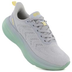 Półbuty sportowe damskie na platformie szare Big Star TT274048. Szare półbuty damskie Big Star, bez wzorów, z tkaniny, retro, bez obcasa, na platformie. Za 259.99 zł.