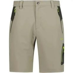 Cmp Man Bermuda - 4-W Stretch. Zielone szorty męskie CMP, bez wzorów, z elastanu. Za 239.00 zł.
