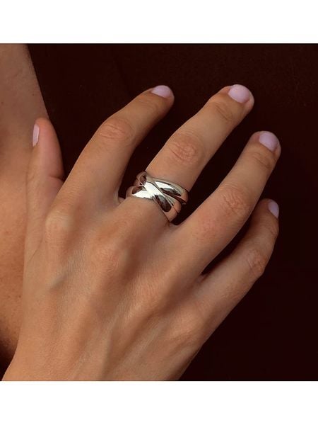 Eclat d'Argent Srebrny pierścionek rozmiar: 58. Szare pierścionki damskie Eclat d'Argent, srebrne. Za 208.99 zł.