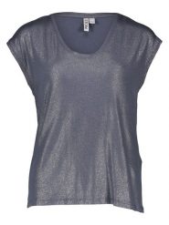 Pieces Koszulka w kolorze granatowym rozmiar: M. Niebieskie bluzki damskie Pieces, m, bez wzorów, bez kołnierzyka, bez ramiączek. Za 48.73 zł.