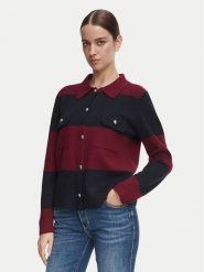 Morgan Kardigan 262-MBOLOU Bordowy Regular Fit. Czerwone kardigany damskie Morgan, s, bez wzorów, z syntetyku. Za 299.99 zł.