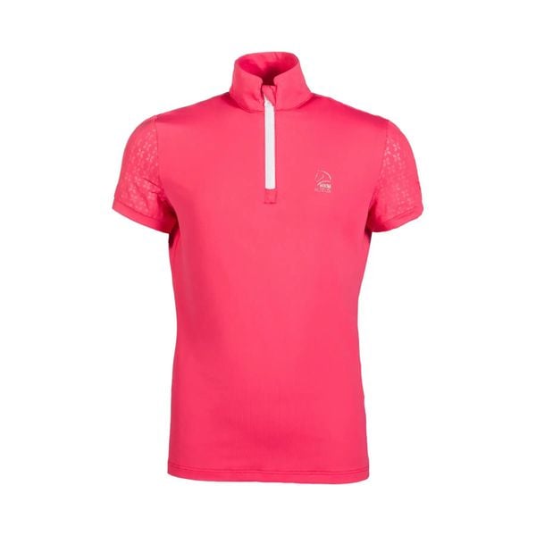 Dziewczęca jeździecka koszulka polo HKM Kids Aymee. Czerwone koszulki dziewczęce HKM KIDS, m, bez wzorów, z materiału, bez ramiączek. Za 172.00 zł.