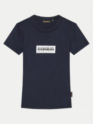 Napapijri T-Shirt Chamois NP0A4HYL M Granatowy Regular Fit. Niebieskie t-shirty chłopięce Napapijri, bez wzorów, z bawełny, bez ramiączek. Za 89.99 zł.