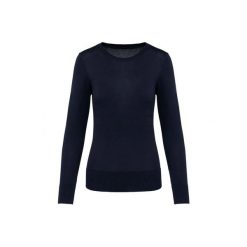 Suprima sweter z okrągłym dekoltem dla kobiet Kariban Premium. Czarne swetry klasyczne damskie KARIBAN, m, z bawełny, bez kołnierzyka. Za 195.00 zł.