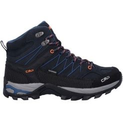 Buty CMP Rigel Mid Wp M 3Q1294727NM niebieskie. Niebieskie buty trekkingowe męskie z materiału, bez zapięcia. Za 675.20 zł.